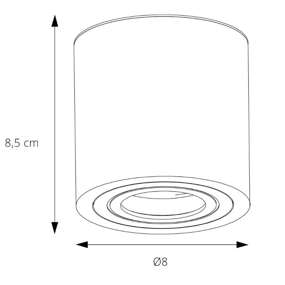 Nox BK - Downlight Sobrepuesto GU10 