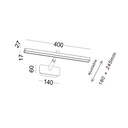 Chart 40 - Apliqué LED para Iluminación de Arte Mural, 5W, 3000K, Ra>90