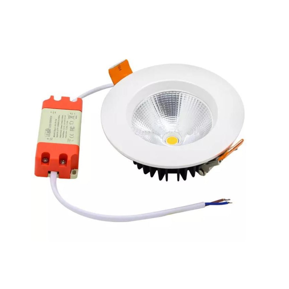 [IEC15033-1] Vela 5 - Luminaria LED Embutida en Cielo IP44, 5W, 450lm, 3000K
