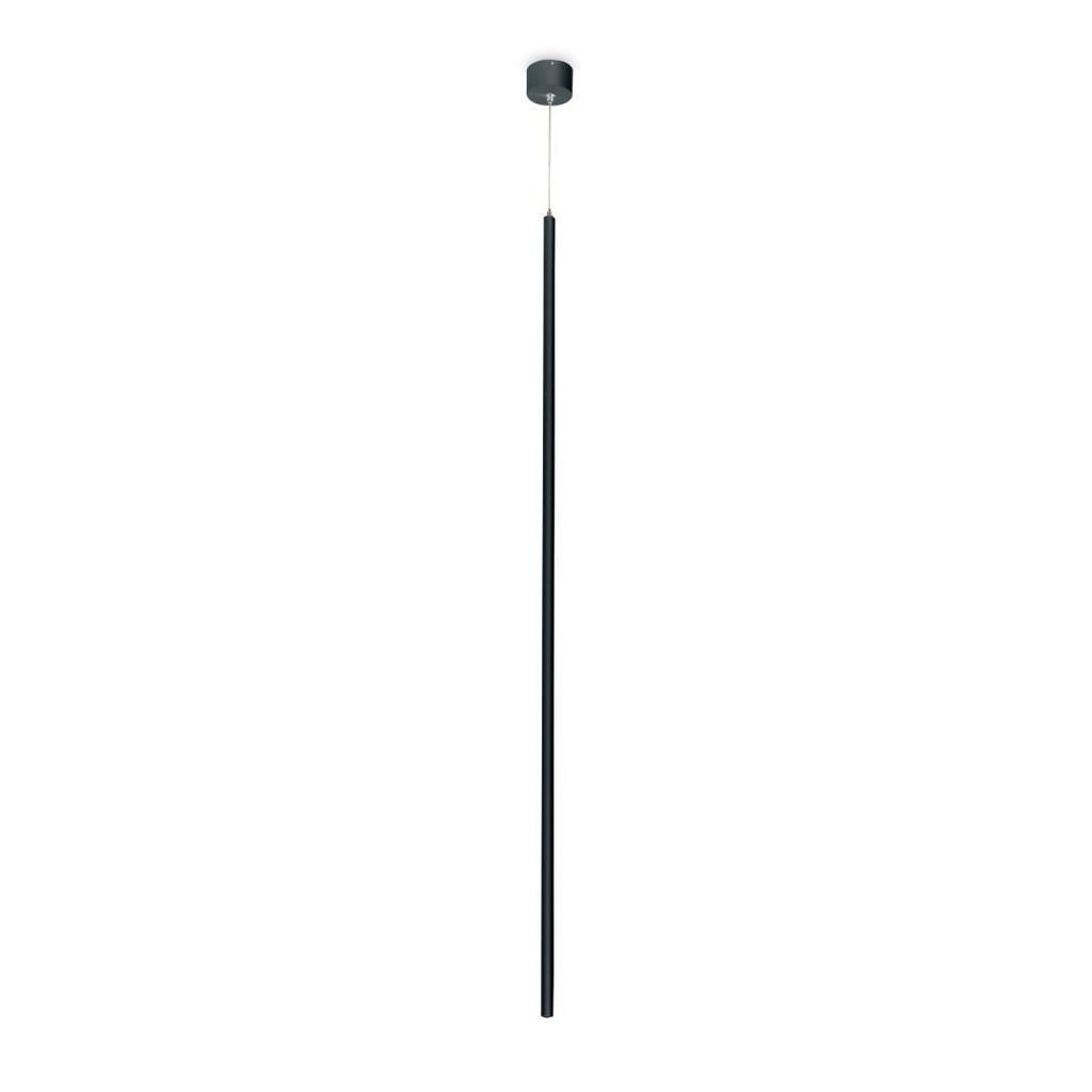 Lar - Luminaria LED Suspendida 1.1m, 1W, 70lm, LED COB CREE XPE, Ra>80, 3000K, Cuerpo Negro