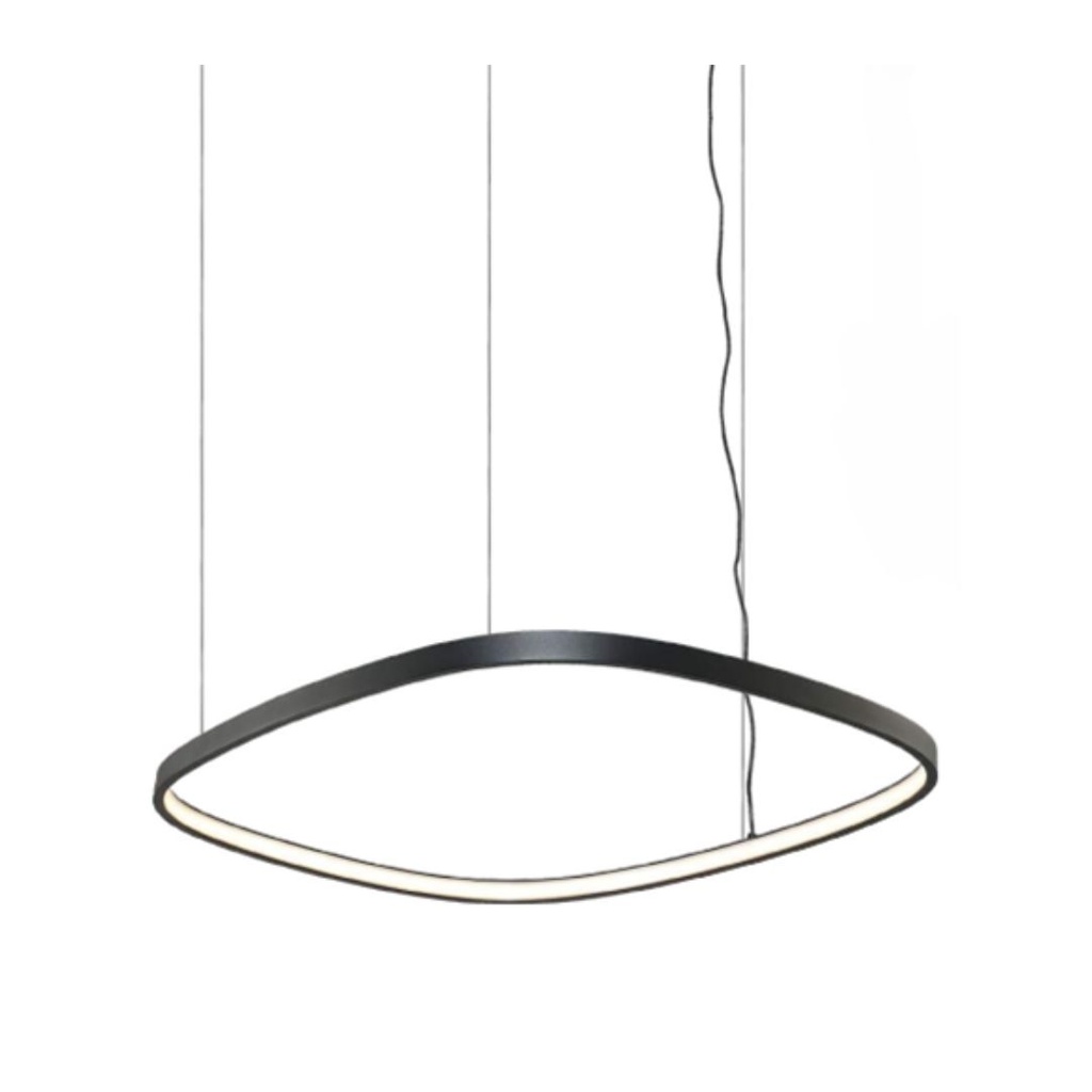 [LPL434-BK] Dalu S - Ovalo LED Suspendido 26W  (Negro)