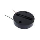 Adaptador Negro para Sobreponer Luminarias de Riel Monofásico