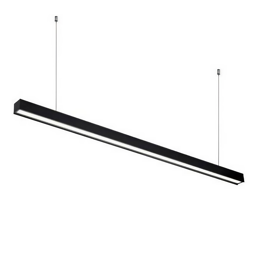 Geb CCT BK - Luminaria LED Lineal Suspendida o Sobrepuesta, 36W, 3600lm, control switch de Temperatura de Color (3000K / 4000K / 6500K)