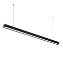 Geb CCT BK - Luminaria LED Lineal Suspendida o Sobrepuesta, 36W, 3600lm, control switch de Temperatura de Color (3000K / 4000K / 6500K)