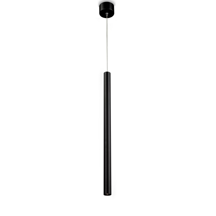 [HL012-BK-3000] Rami - Luminaria LED Suspendida Tubular Spot, 3W, 120lm, 30º (Negro, 3000K)