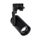 Carla12 BK - Luminaria LED para Riel Monofásico con Haz Ajustable 15 a 55°, 12W, 1200lm, 3000K, Ra>90 