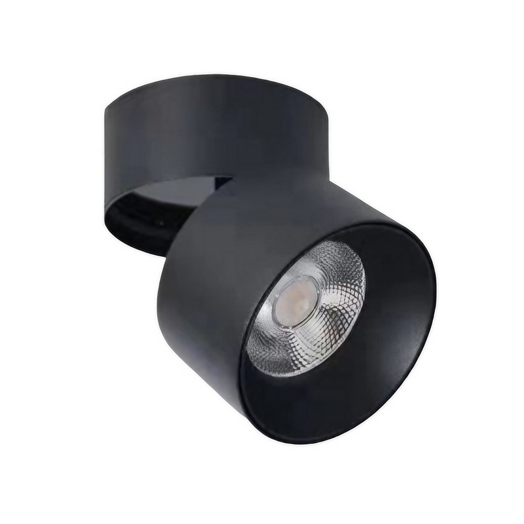 [ESP24012DA] Aura 12 BK Evo Control DALI - Luminaria LED Sobrepuesta Direccionable 12W, 980lm, 3000K, Driver LiFud, LED CREE