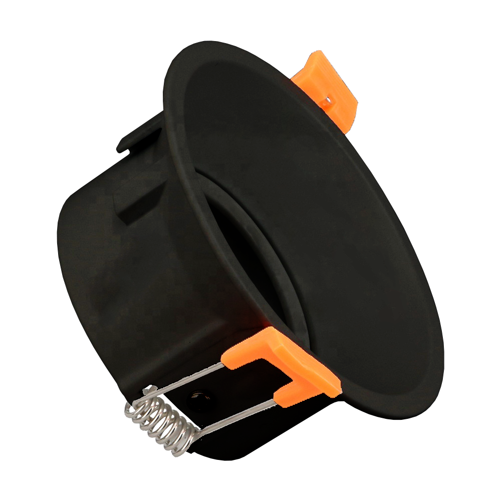 [IEC21499] Jack BK - Soporte GU10 Basculante Embutido Antideslumbrante Negro