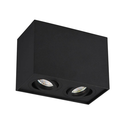 [ISC509902] Cube 2 BK - Luminaria Sobrepuesta para 2 lamapras GU10