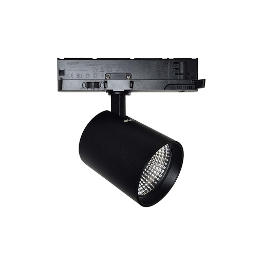 Frecia 30 - Luminaria LED proyector de enfoque para Riel Trifásico, 30W, 2800lm, Ra>95, CCT Seleccionable 3000K, 3500K, 4000K, 36°