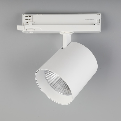 Frecia 30 - Luminaria LED proyector de enfoque para Riel Trifásico, 30W, 3000lm, Ra>90, CCT Seleccionable