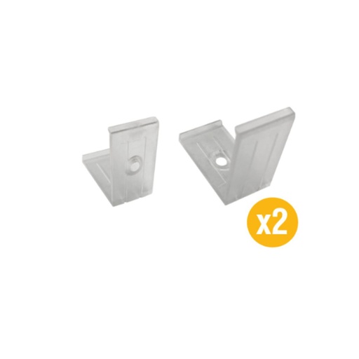 [A1616-A2] Kit 2 Clips de Fijación para Perfil A1616