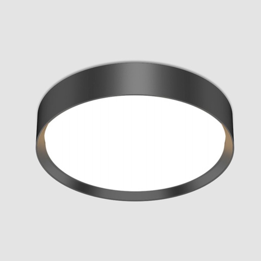 [AL166-12-24-BK] Strada 30 BK - Panel LED Slim Sobrepuesto, 24W, 1700lm, 3000K, Ø301mm, IP44