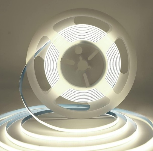 [ADW-COB-24V-480E-8] Cinta LED COB 5m 9W/m IP20 24V DC 480 LED/m 6000K Luz Fría